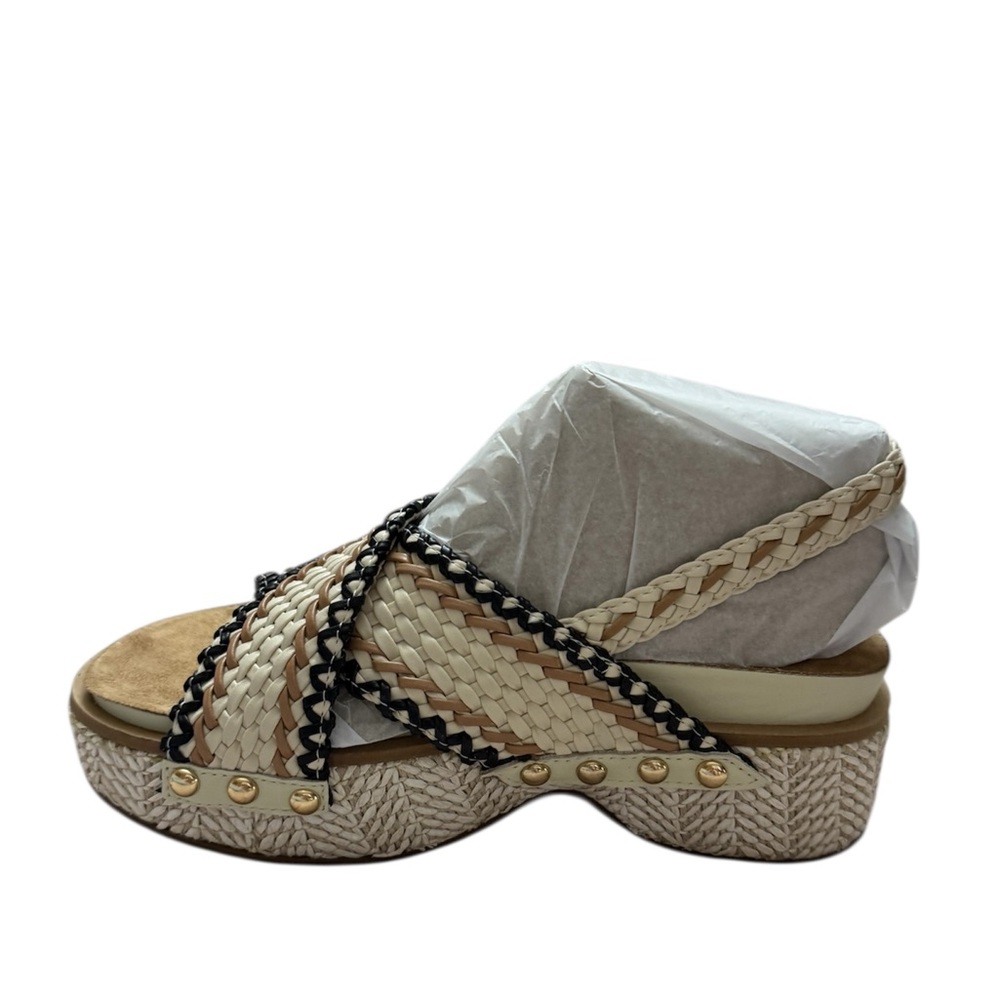 Kelsi Dagger Brooklyn Pace Raffia Platform Sandals - Picture 4 of 10